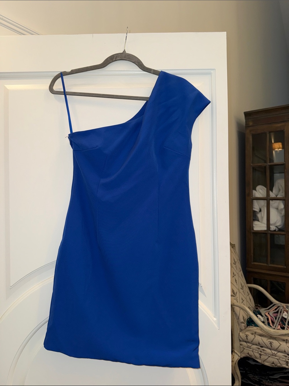 fab'rik One-Shoulder Cobalt Blue Cocktail Dress